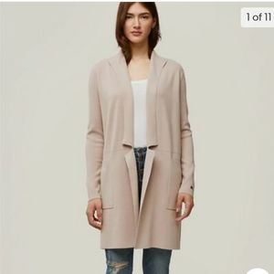 Soia & Kio Benela Knit Coatigan color Blush, size Medium
